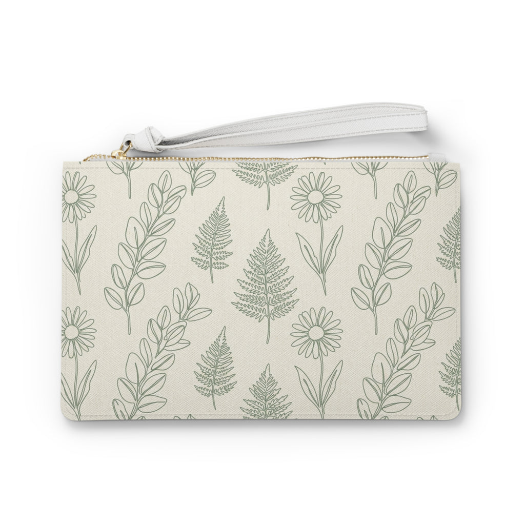 Botanical Print Makeup Bag
