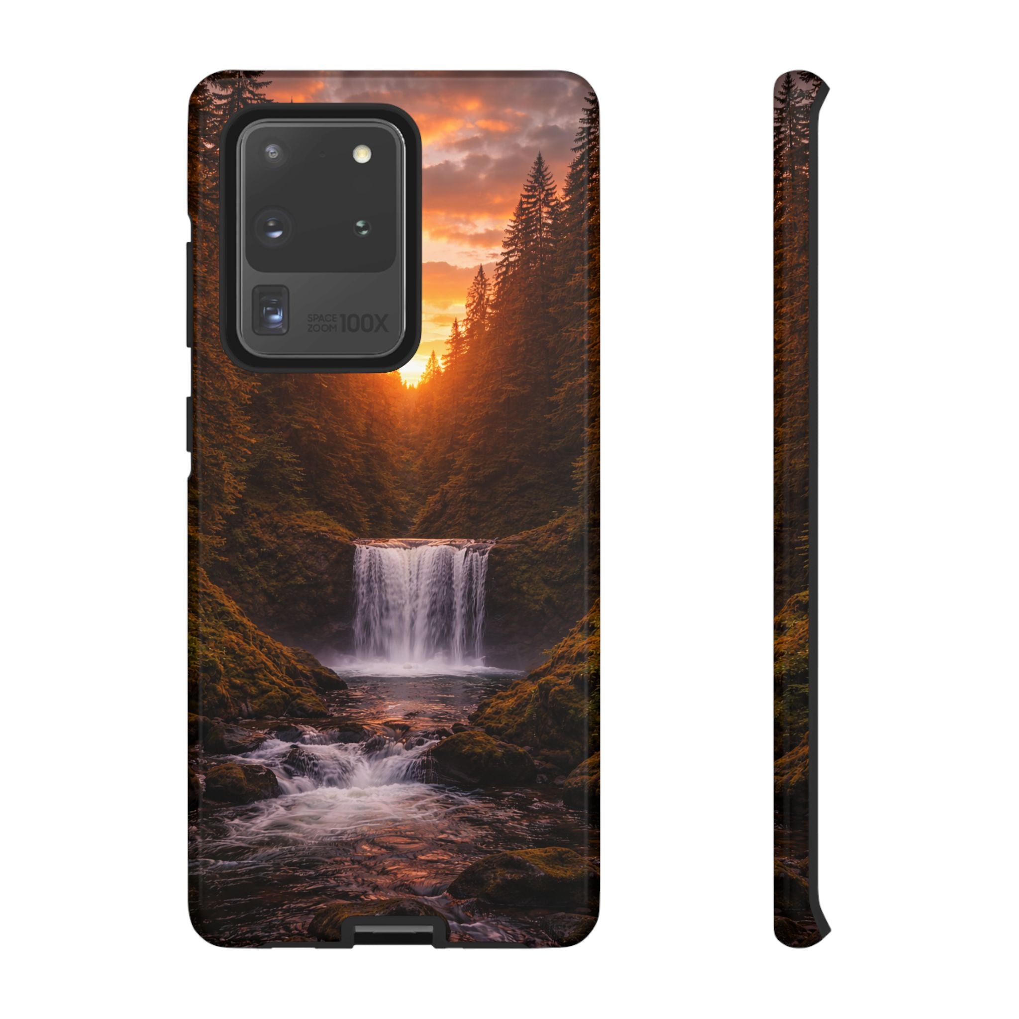 Evergreen Waterfall Phone Case phone case with nature-inspired artwork - product view 14