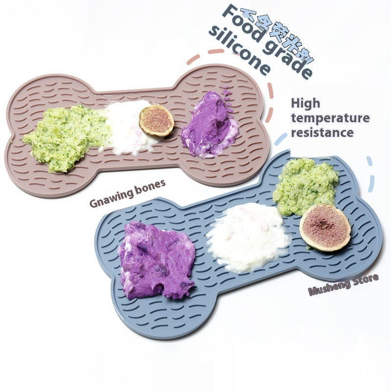 Dog Licking Slow Food Mat Silicone Toy uncategorized / needs cleanup with nature-inspired artwork