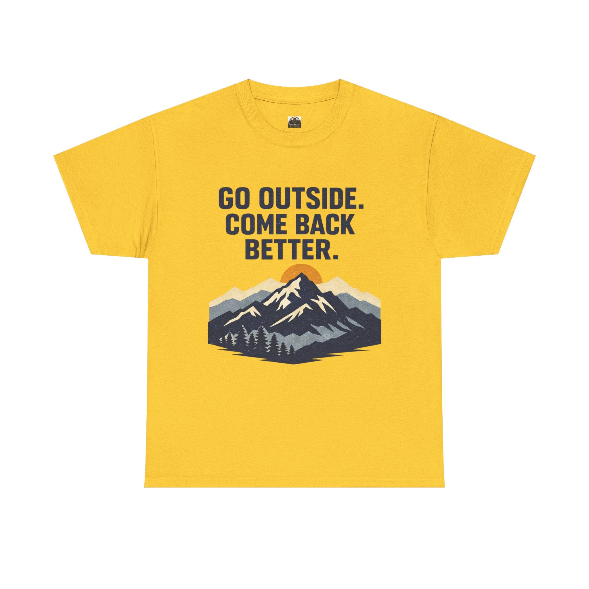 Go Outside Come Back Better T t-shirt with nature-inspired artwork - product view 6