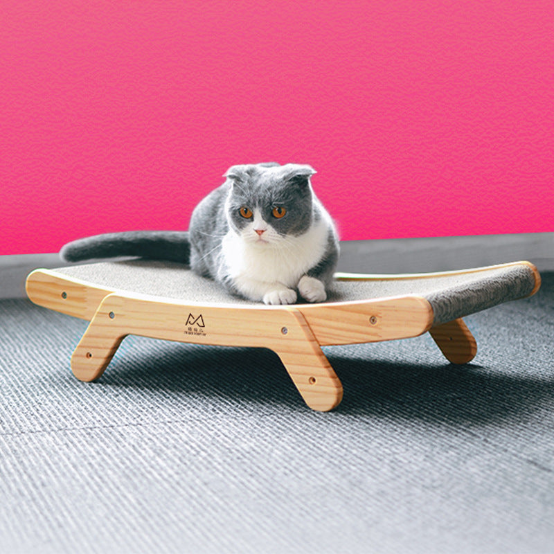 Deformation Cat Bed Vertical Corrugated Paper Grinding Claw Toy uncategorized / needs cleanup with nature-inspired artwork - product view 4