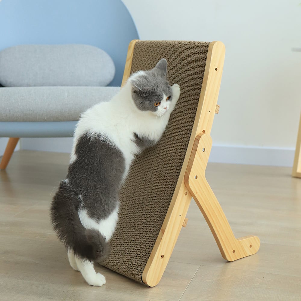 Deformation Cat Bed Vertical Corrugated Paper Grinding Claw Toy uncategorized / needs cleanup with nature-inspired artwork