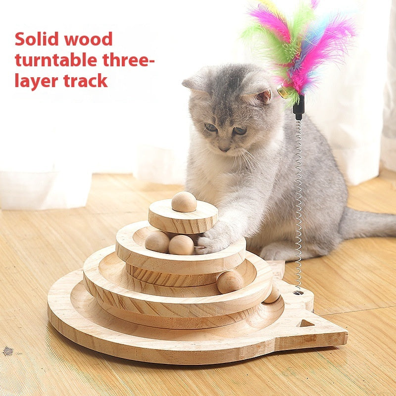 Toy Solid Wood Turntable Self uncategorized / needs cleanup with nature-inspired artwork