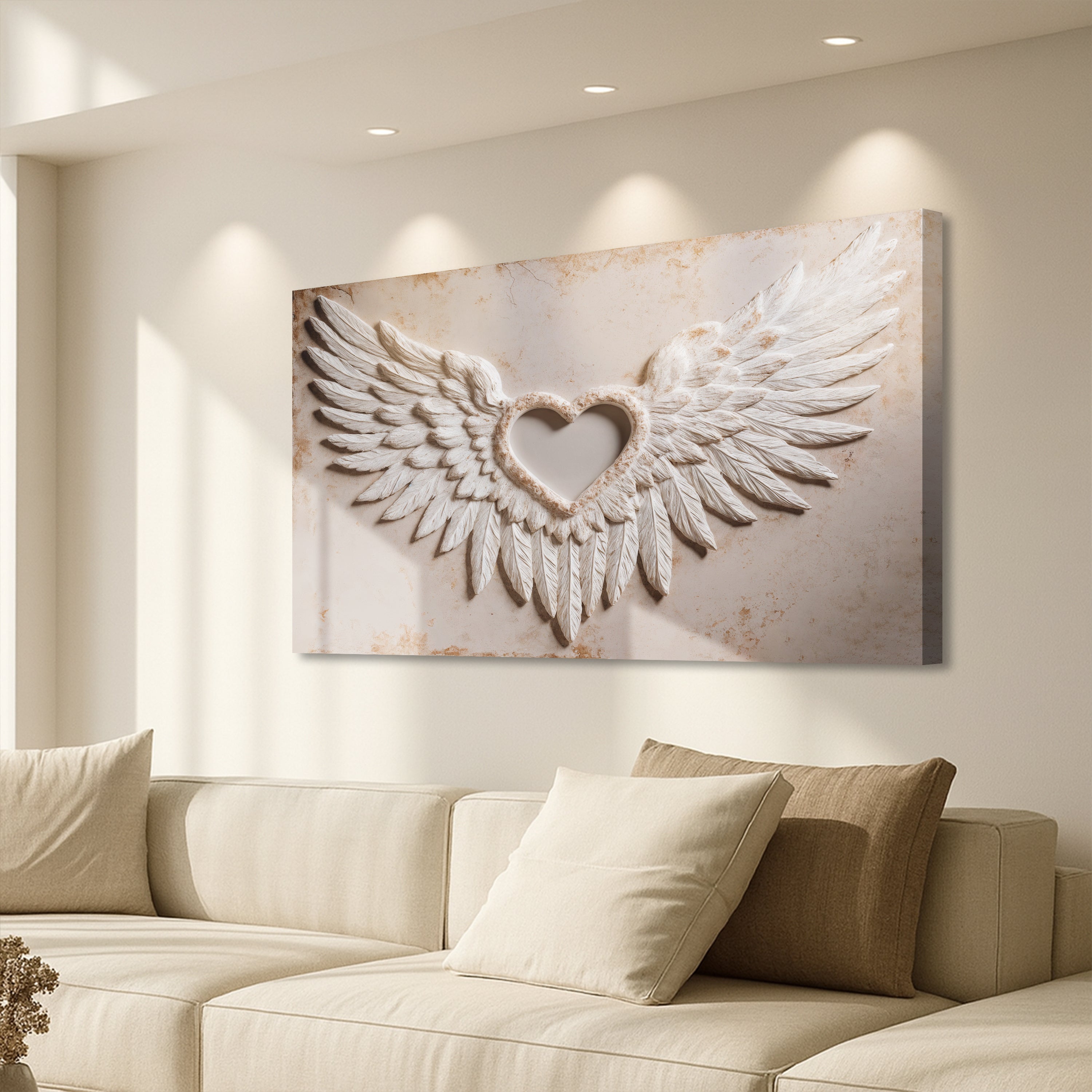 Wings of Love Abstract Ii wall art with nature-inspired artwork - product view 4