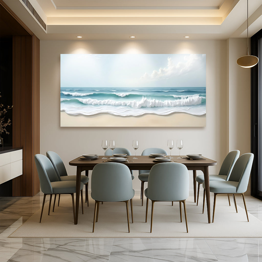 Serene Ocean Wave Coastal Xiv wall art with nature-inspired artwork - product view 5