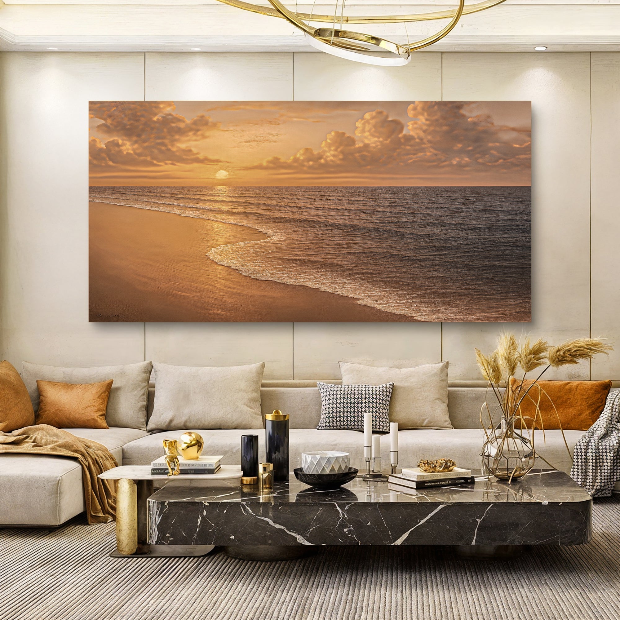Beach Shoreline Coastal Viii wall art with nature-inspired artwork - product view 5