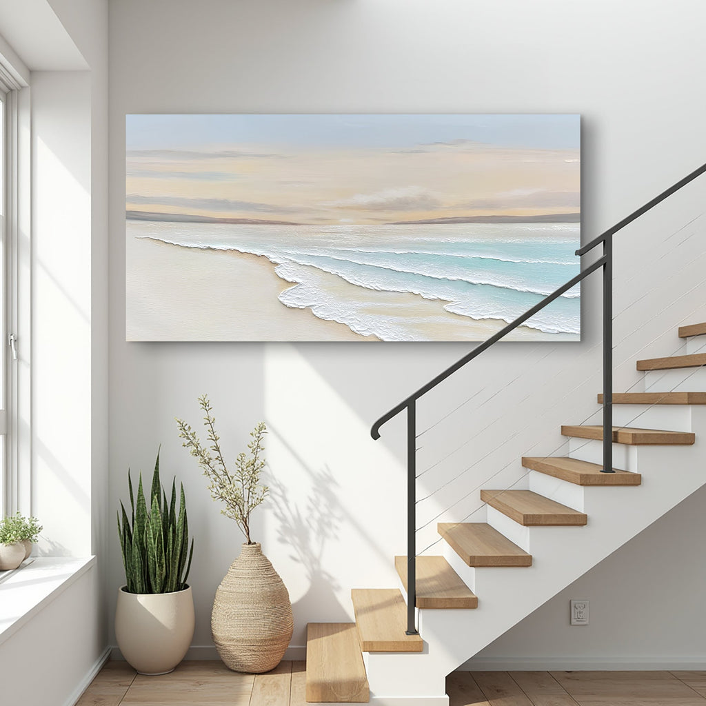 Serene Ocean Wave Coastal Iv wall art with nature-inspired artwork - product view 3