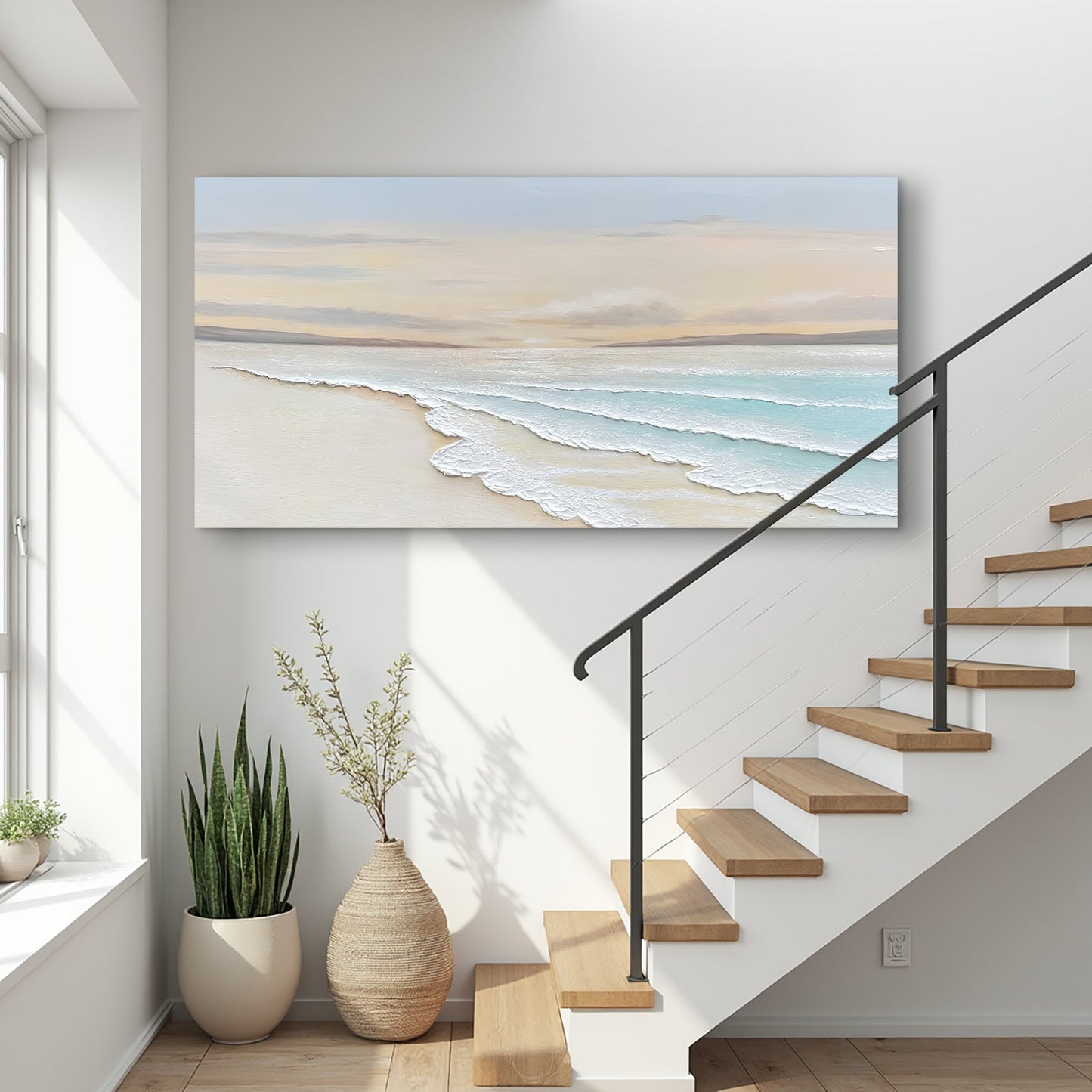 Serene Ocean Wave Coastal Iv wall art with nature-inspired artwork - product view 3