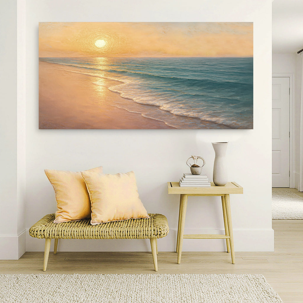 Beach Shoreline Coastal Iv wall art with nature-inspired artwork - product view 5