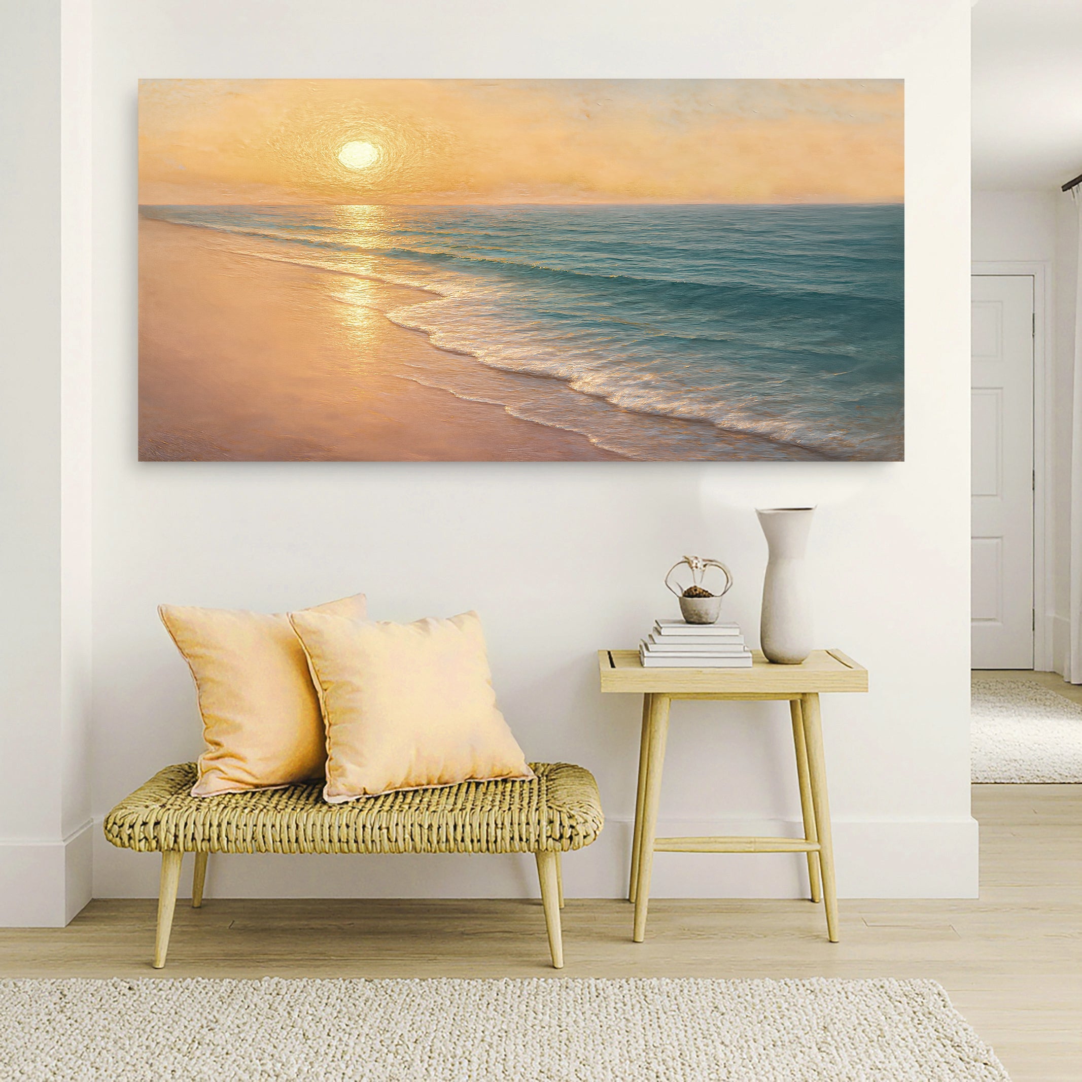 Beach Shoreline Coastal Iv wall art with nature-inspired artwork - product view 5