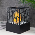 Jhy Design Portable Fire Pit Bowl 29cm H – Clean gel & ethanol fireplaces with nature-inspired artwork