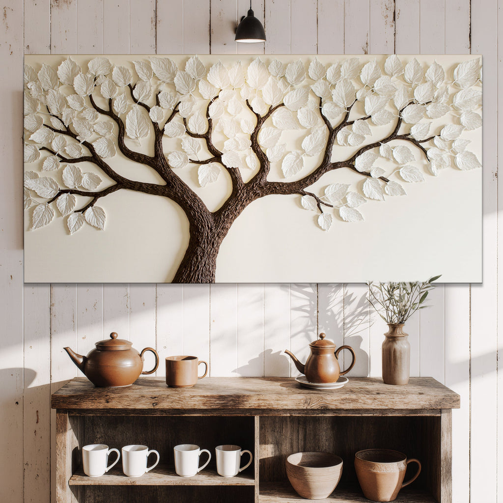 Ivory Canopy Tree wall art with nature-inspired artwork - product view 2