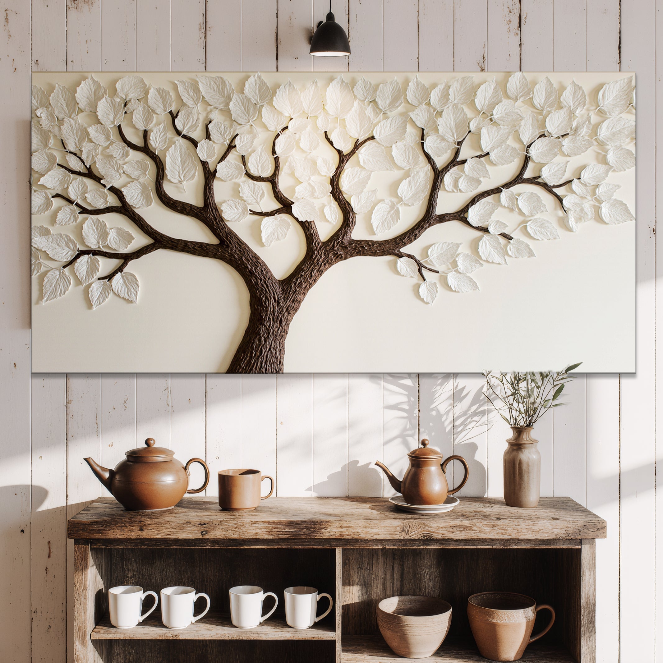Ivory Canopy Tree wall art with nature-inspired artwork - product view 2