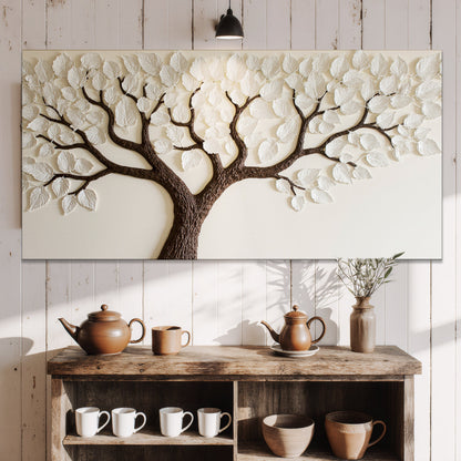 Ivory Canopy Tree wall art with nature-inspired artwork - product view 2