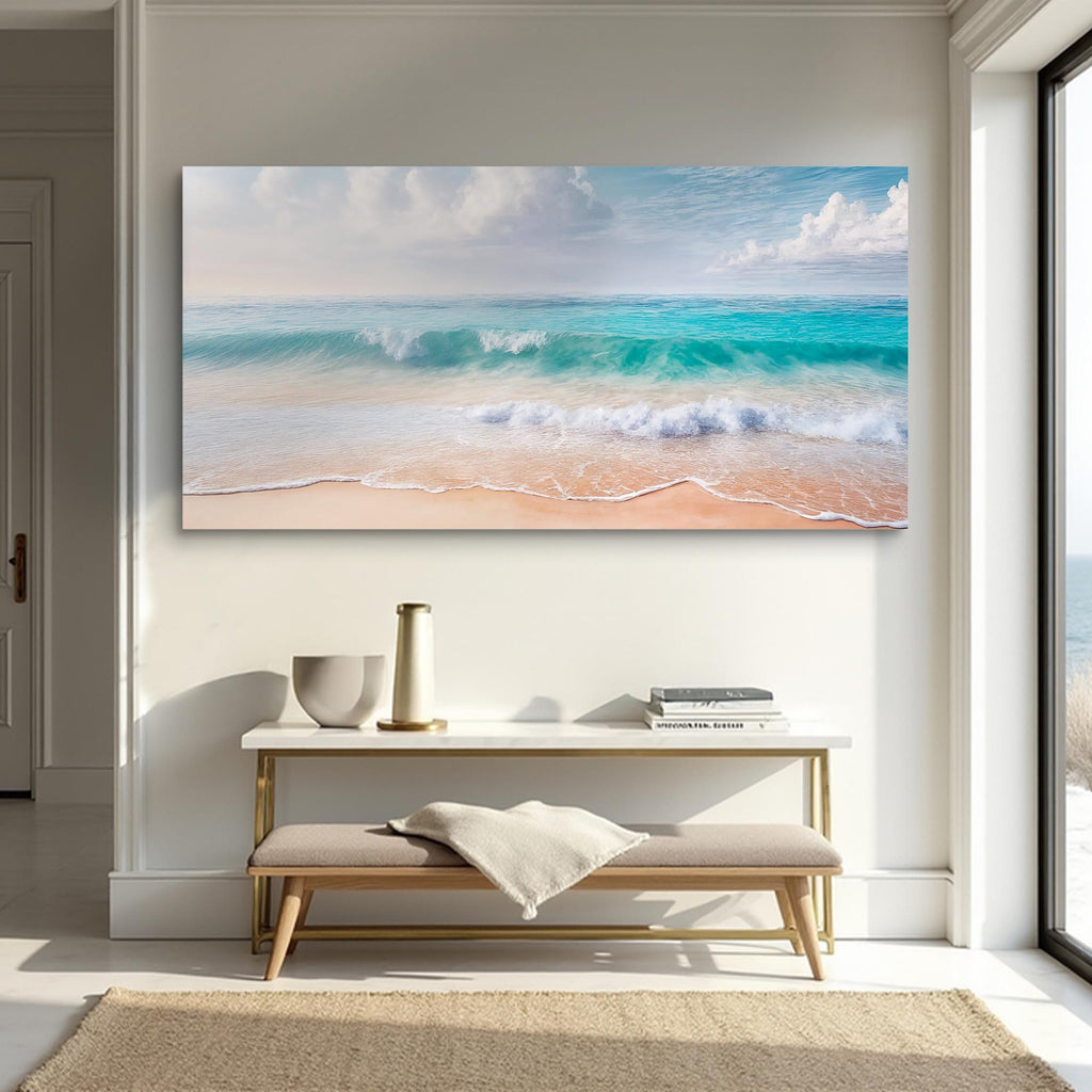 Serene Ocean Wave Coastal Xii wall art with nature-inspired artwork - product view 5