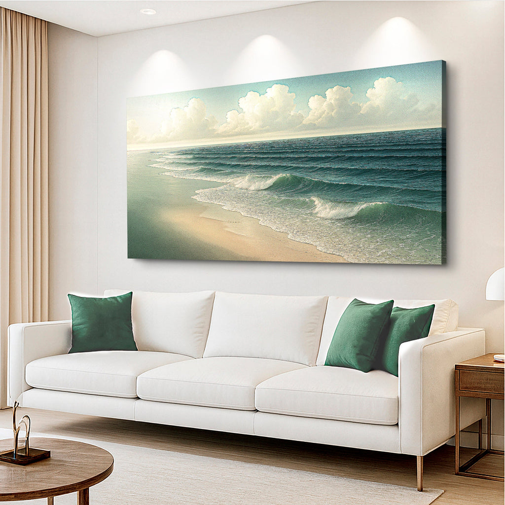 Beach Shoreline Coastal Vi wall art with nature-inspired artwork - product view 5