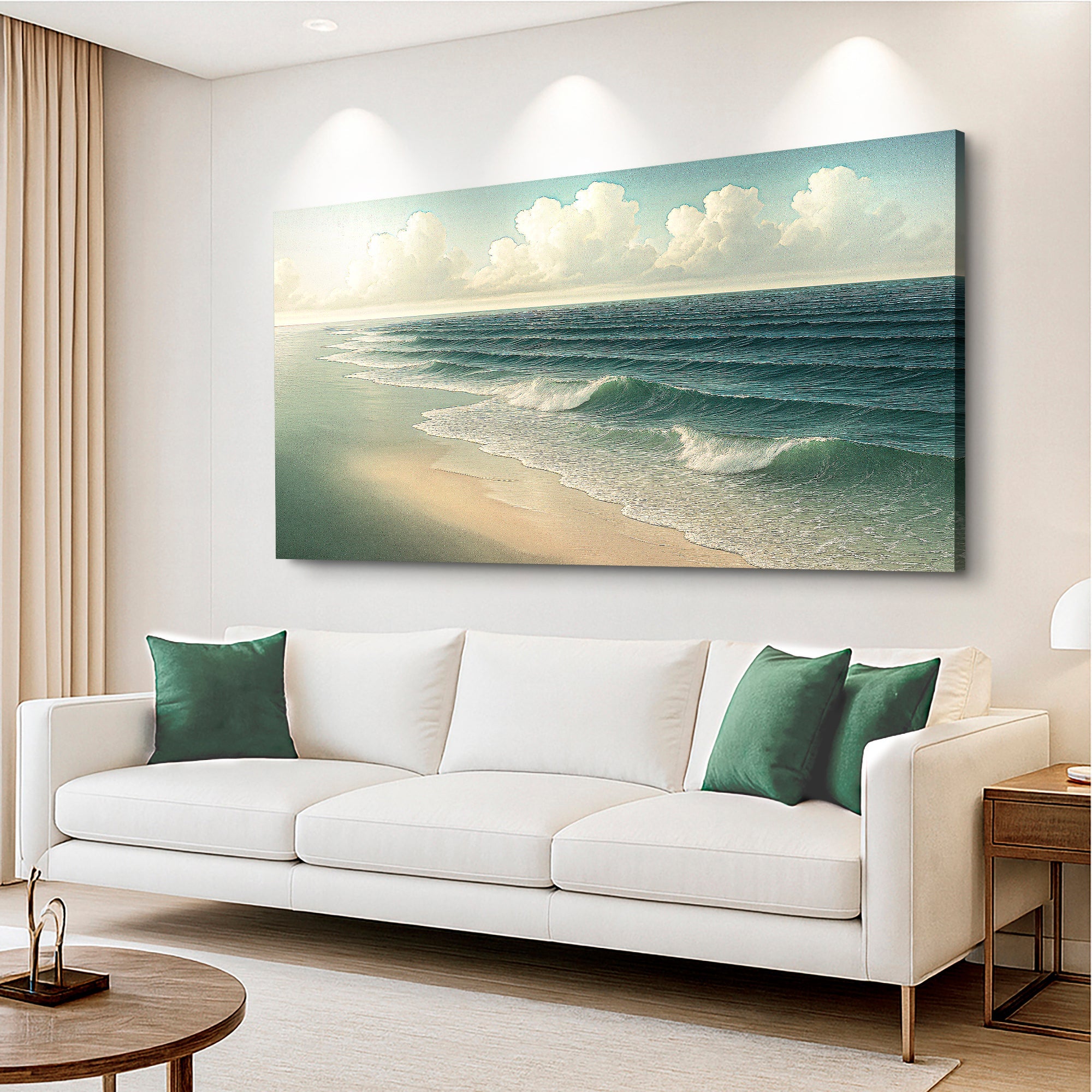 Beach Shoreline Coastal Vi wall art with nature-inspired artwork - product view 5