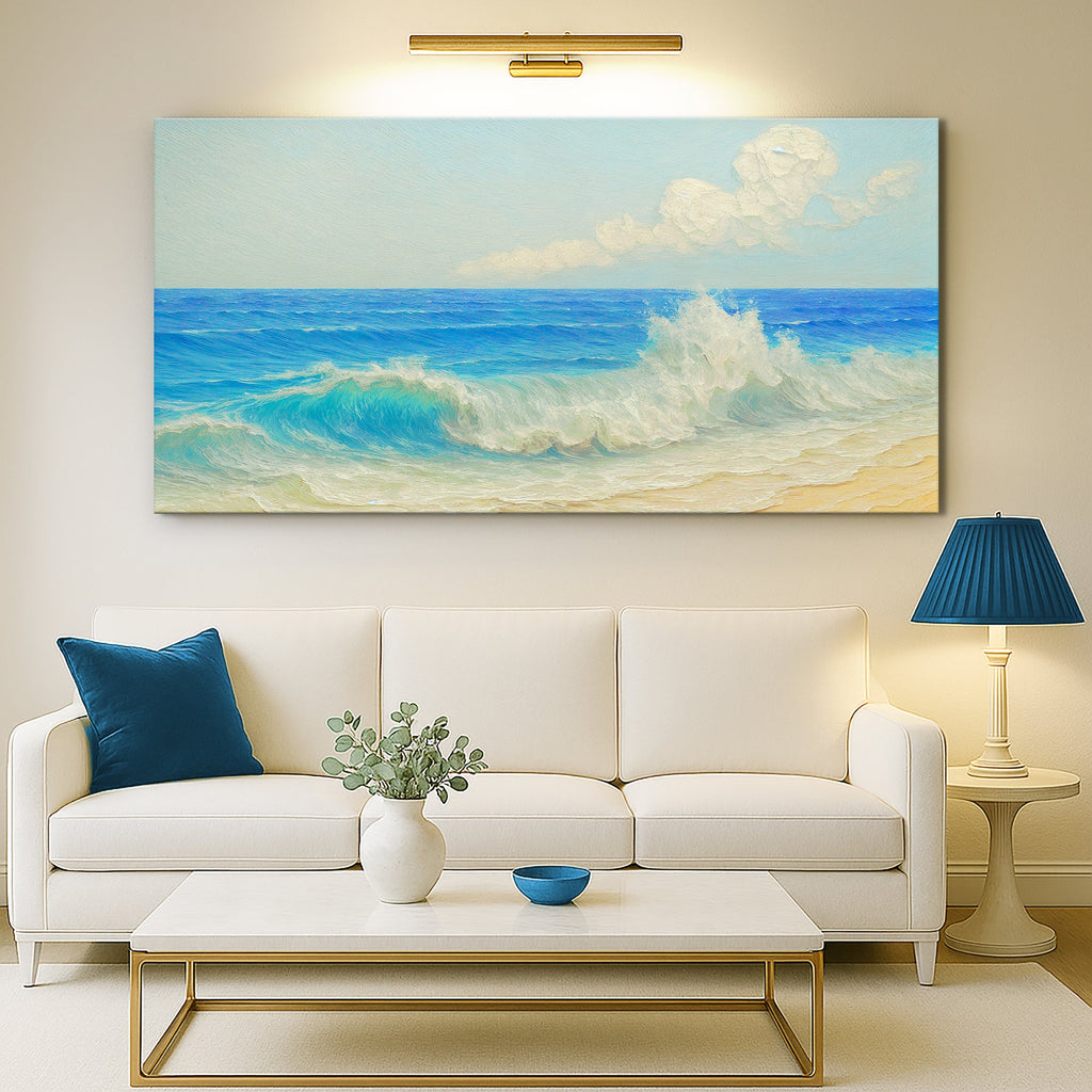 Serene Ocean Wave Coastal Xiii wall art with nature-inspired artwork - product view 5
