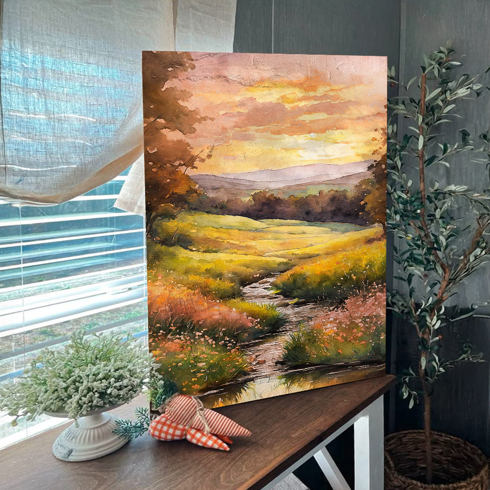 Misty River wall art with nature-inspired artwork - product view 4