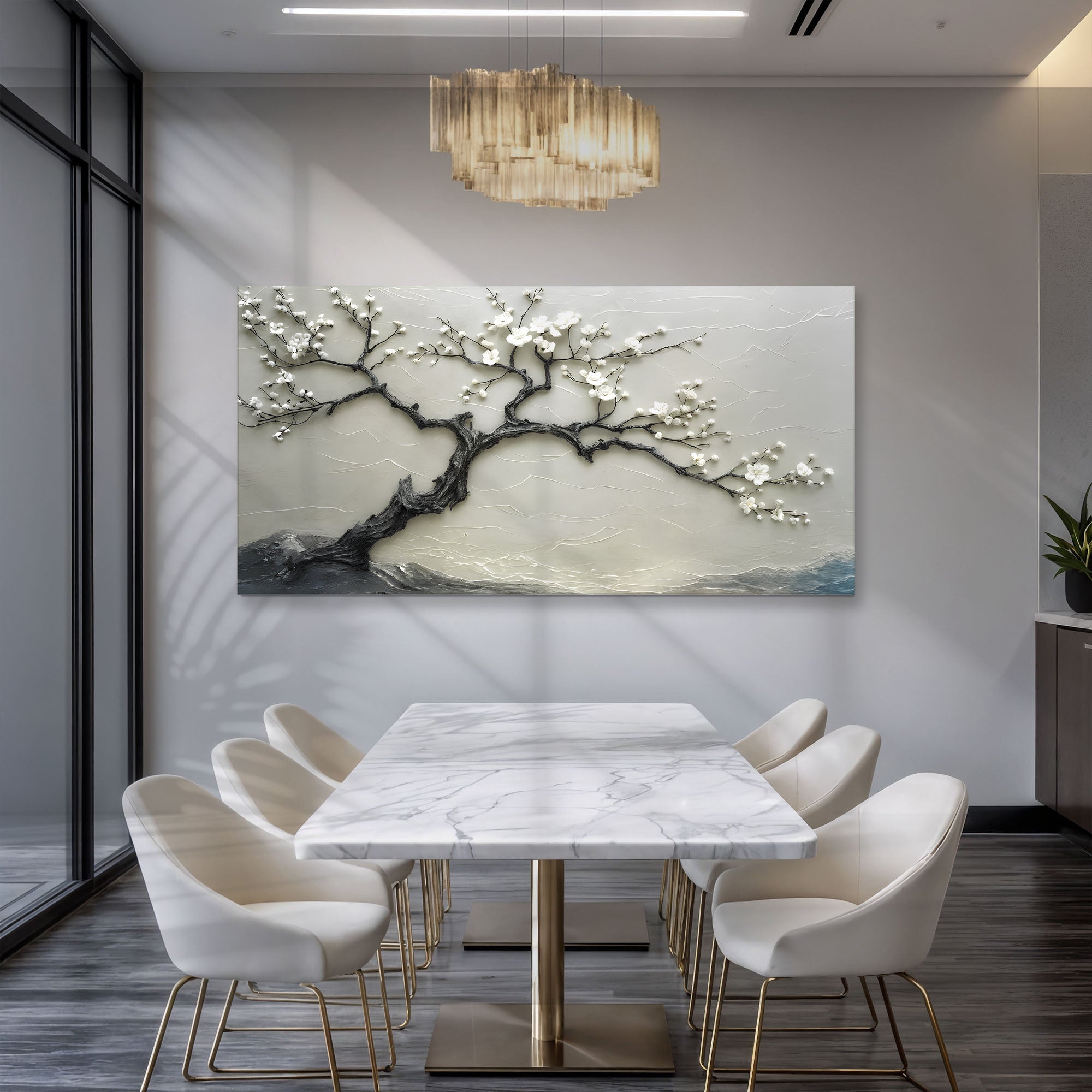Silent Blossom wall art with nature-inspired artwork - product view 3
