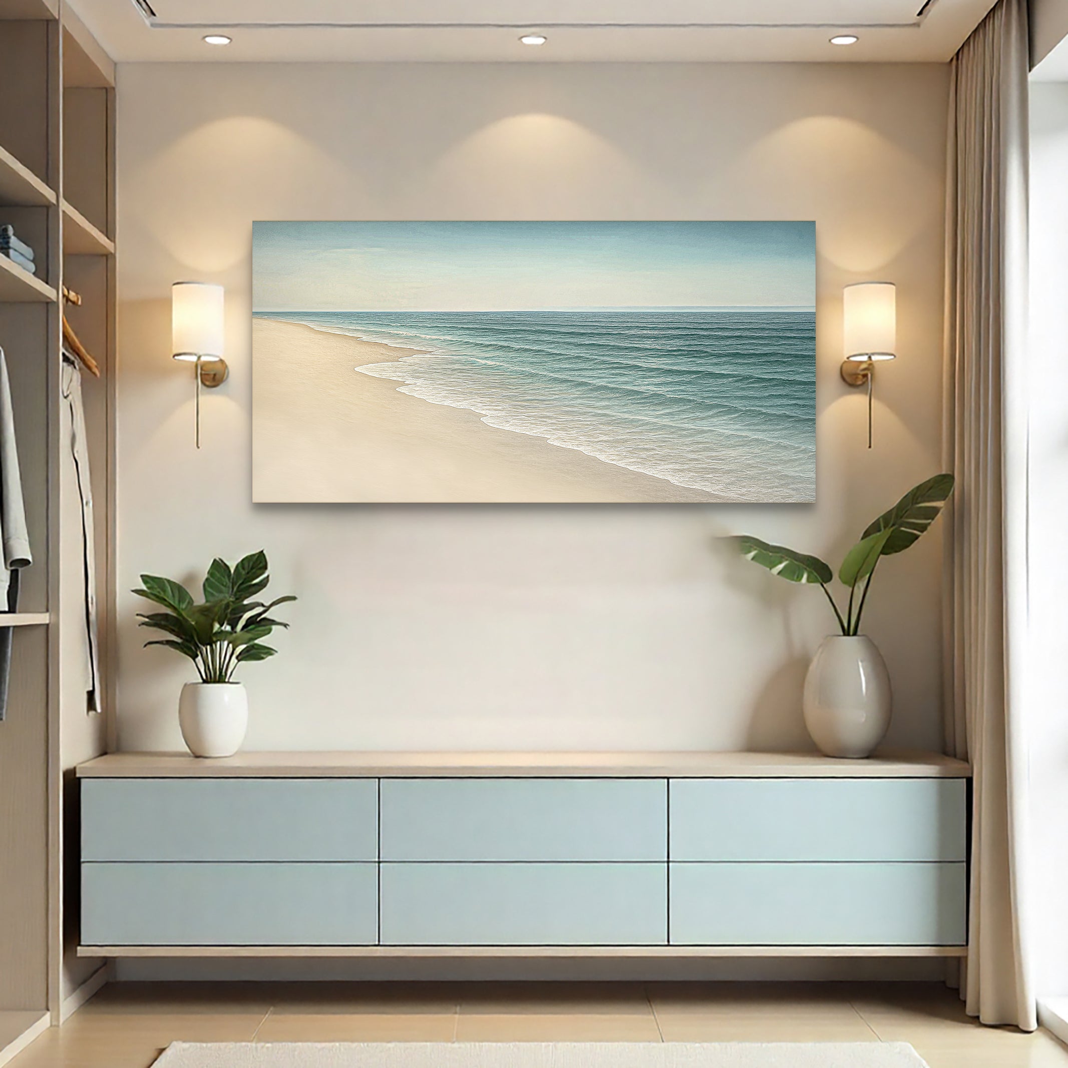 Beach Shoreline Coastal Ii wall art with nature-inspired artwork - product view 4