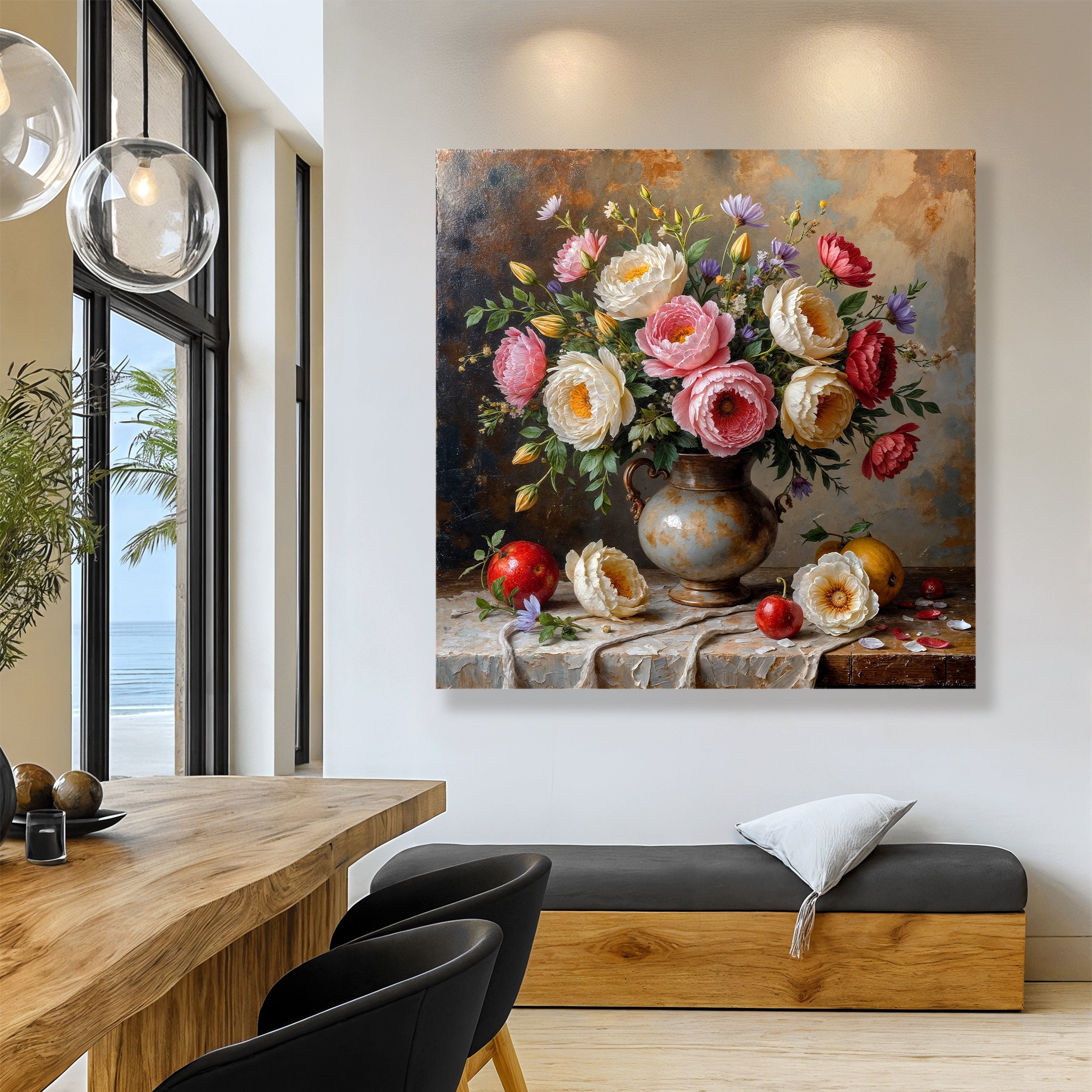 Summer Bloom Vase wall art with nature-inspired artwork - product view 5