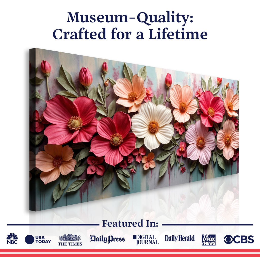 Colorful Floral Realistic Ii wall art with nature-inspired artwork - product view 6