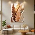 Abstract Autum Leaves wall art with nature-inspired artwork