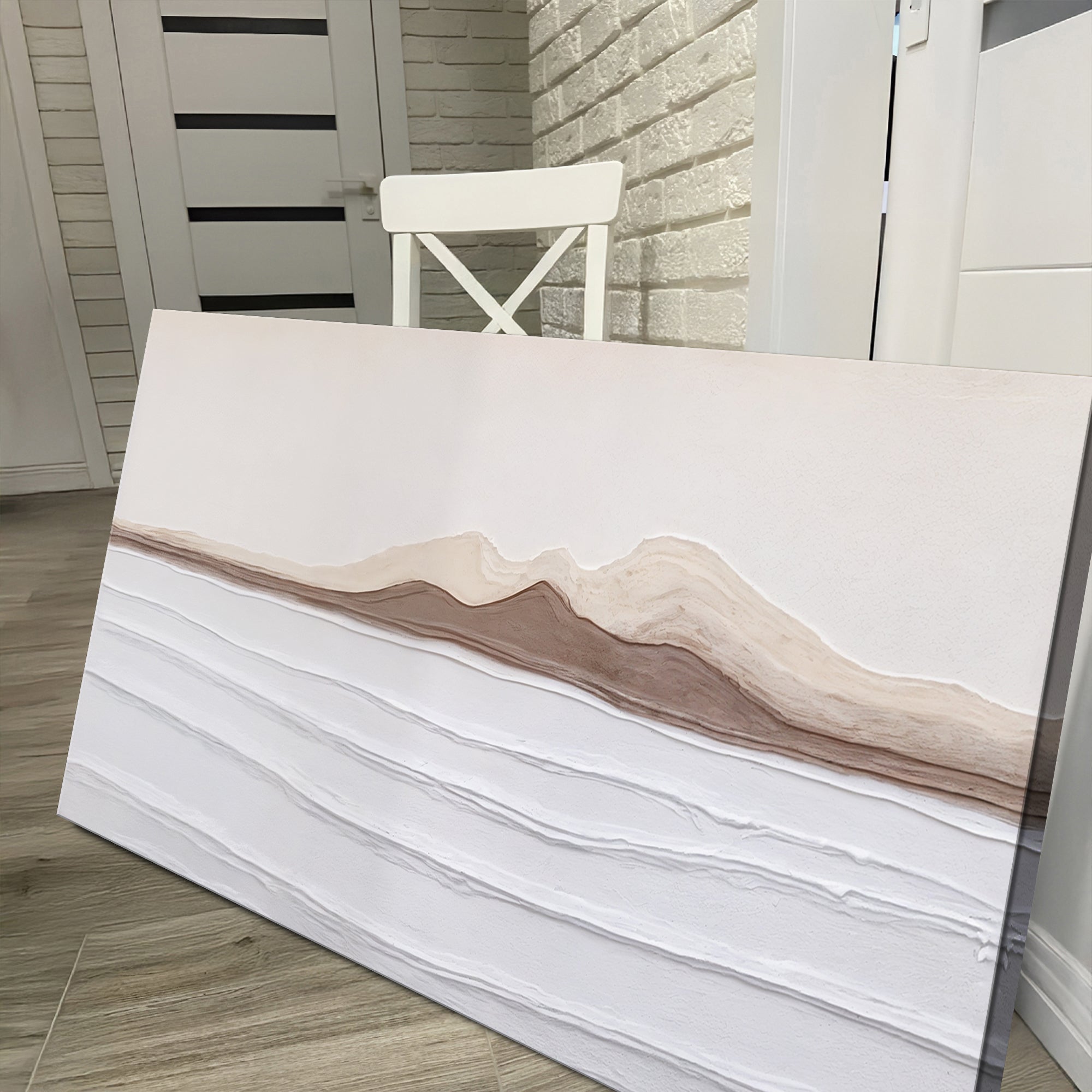 Earth Tone Abstract wall art with nature-inspired artwork - product view 5