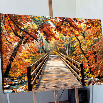 Crossing Autumn wall art with nature-inspired artwork - product view 5