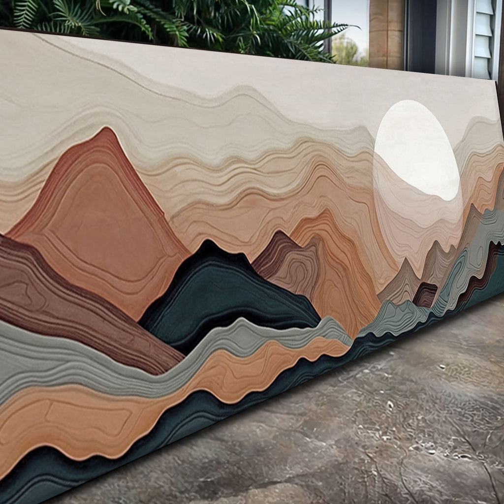 Abstract Mountains Landscape wall art with nature-inspired artwork - product view 5