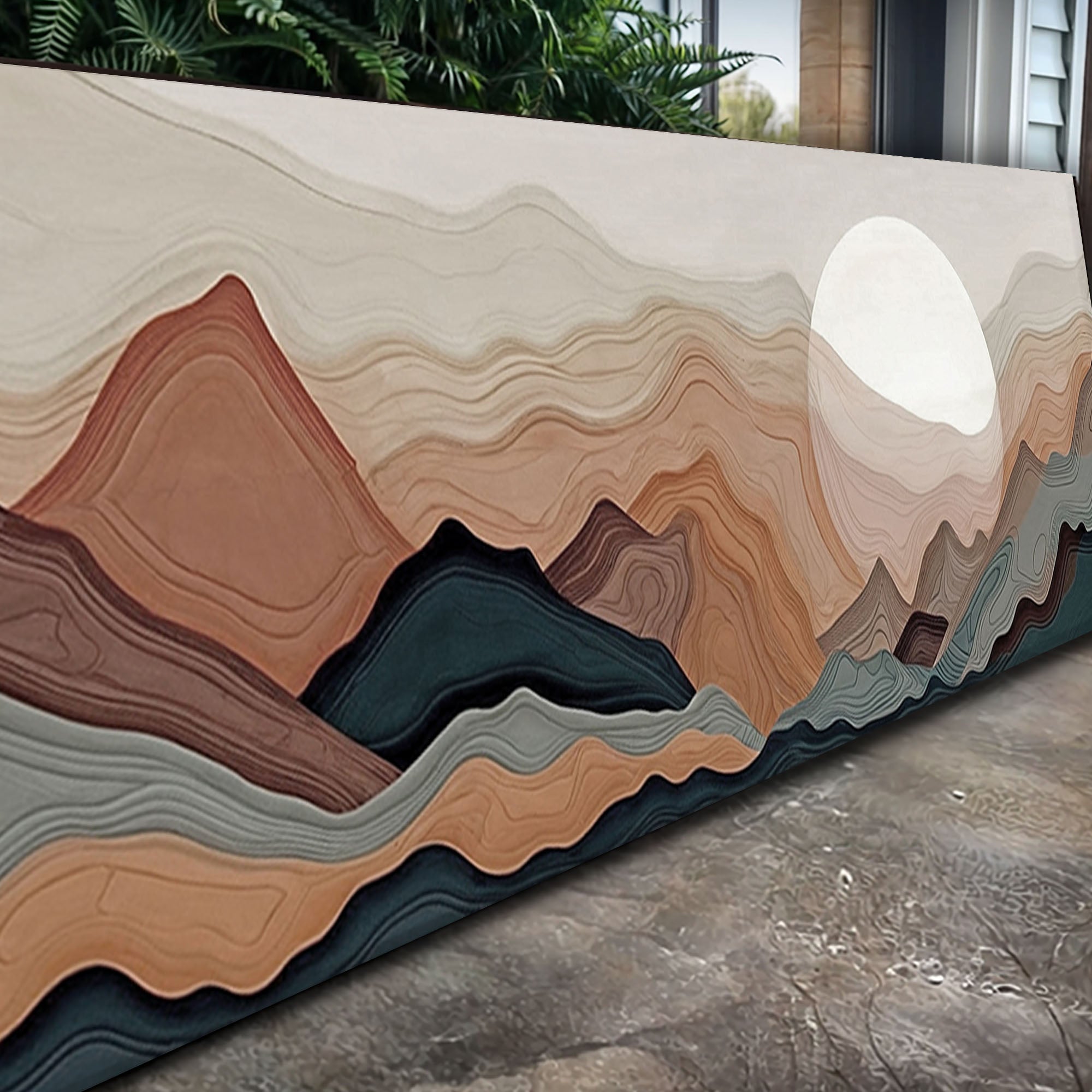 Abstract Mountains Landscape wall art with nature-inspired artwork - product view 5