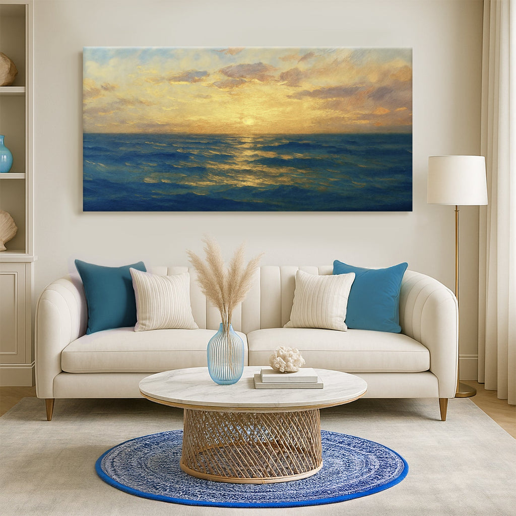 Waterscape Abstract Vii wall art with nature-inspired artwork - product view 2
