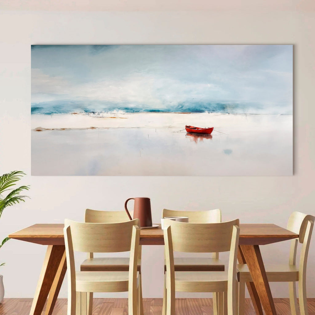 Misty Morning Abstract wall art with nature-inspired artwork - product view 4