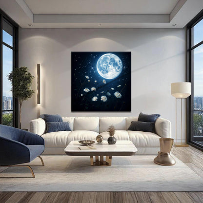 Lunar Canvas wall art with nature-inspired artwork - product view 5