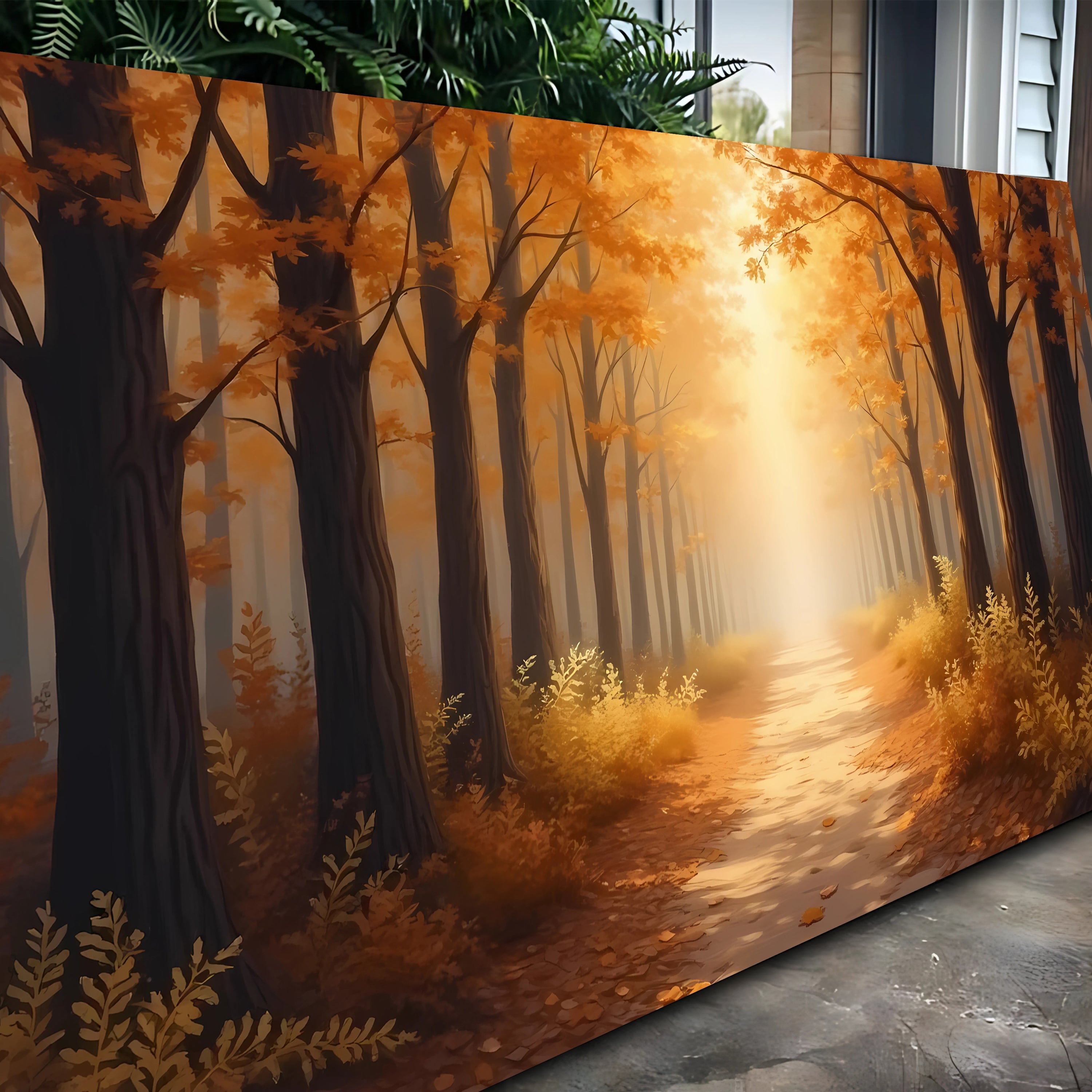 Abstract Forest Landscape wall art with nature-inspired artwork - product view 5