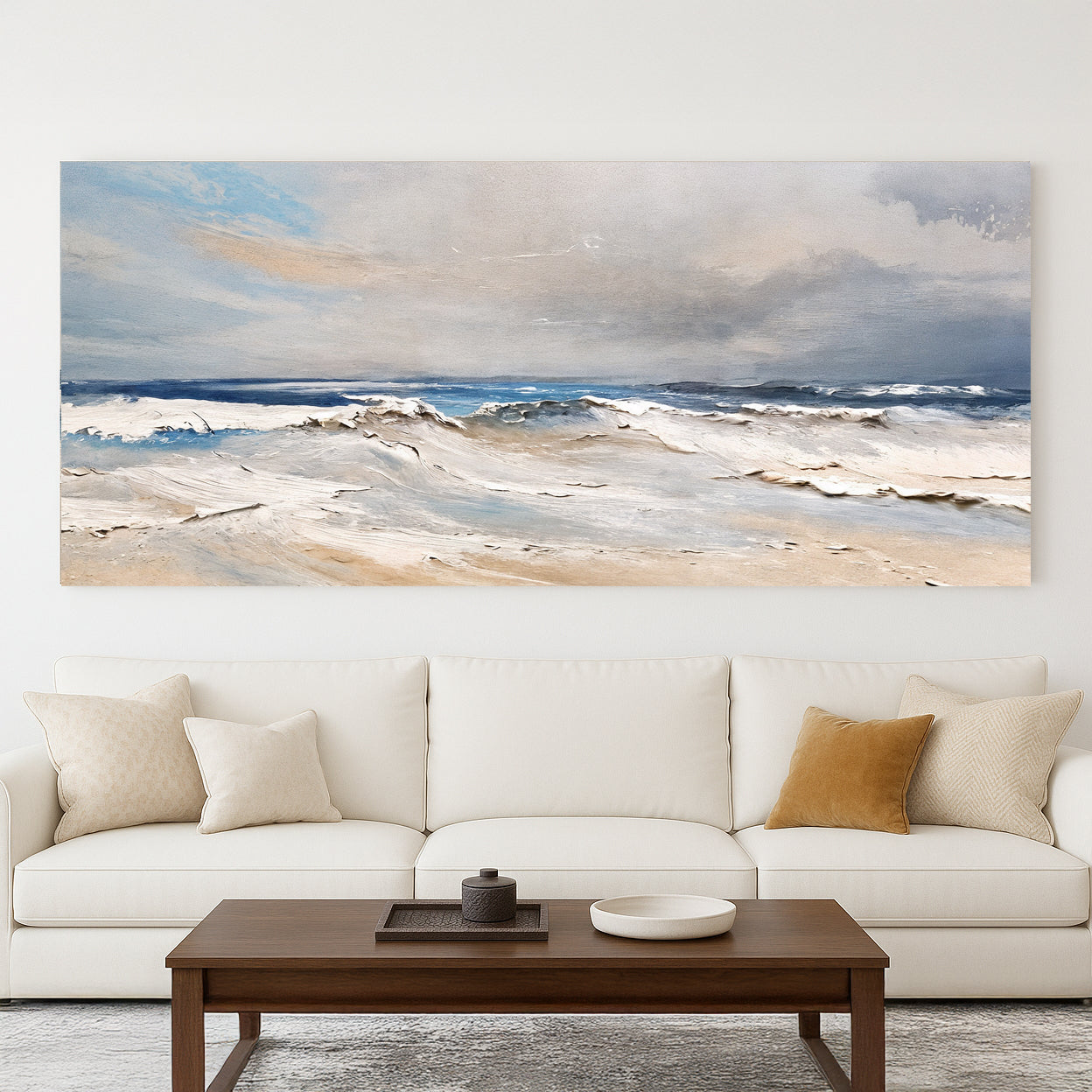 Serene Ocean Wave Coastal Ix wall art with nature-inspired artwork - product view 4