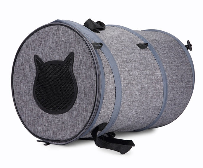 Fodable Pet Dog Cat Carrier Bag Outdoor Cat Tunnel Toys Portable uncategorized / needs cleanup with nature-inspired artwork - product view 2