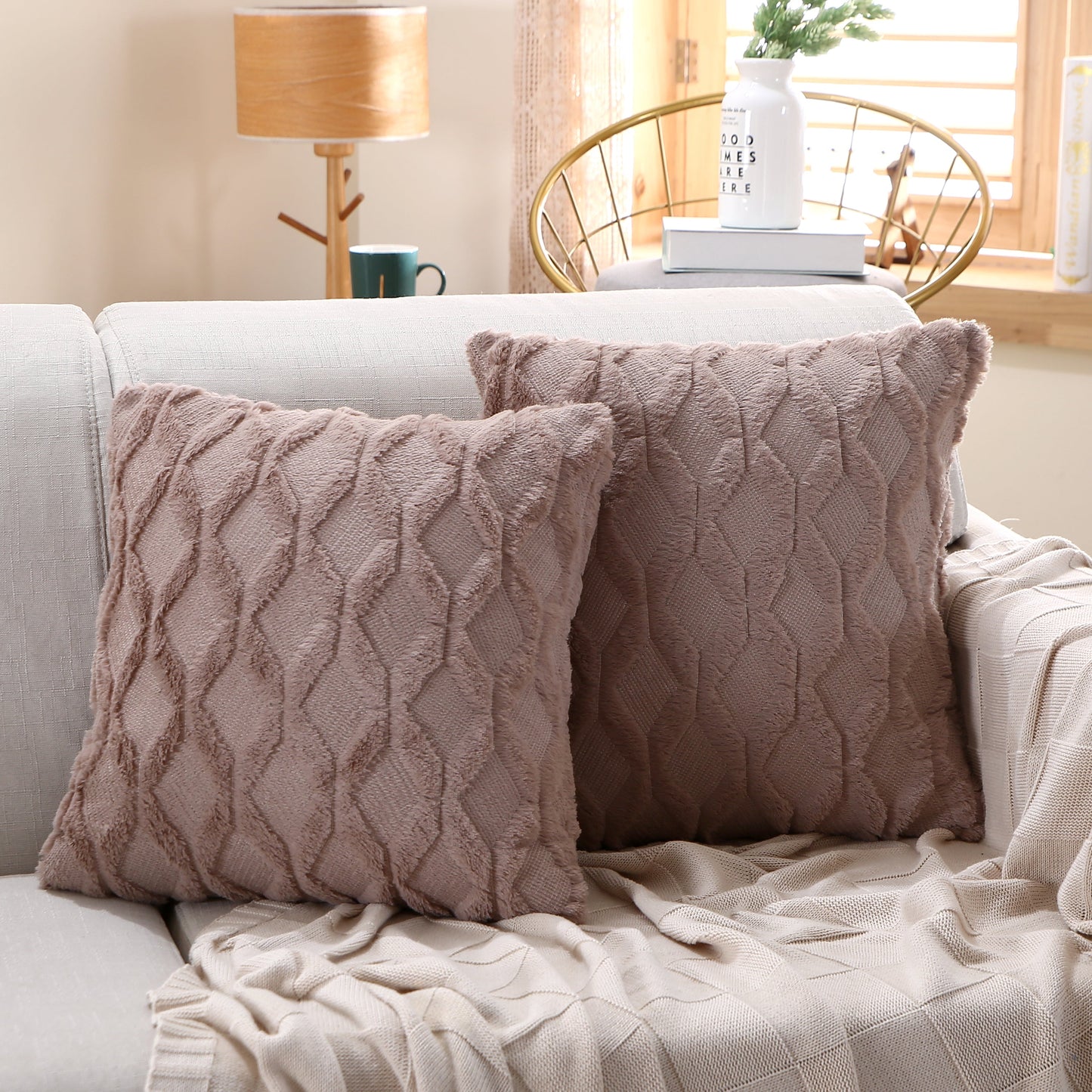 18"x18" Throw Pillow Full Set of Cover and Insert Wide Variety Of pillow cover with nature-inspired artwork - product view 9