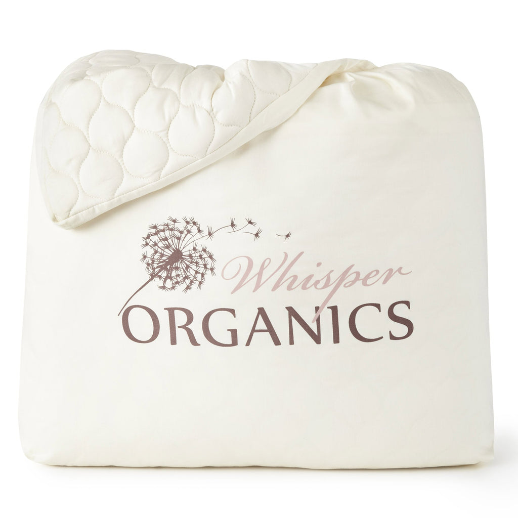 Organic Cotton Quilted Mattress Pad Protector mattress pad with nature-inspired artwork - product view 6
