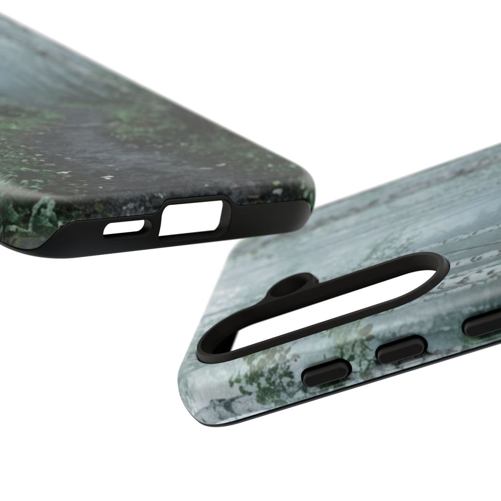 Twilight Birch Tree Path Phone Case