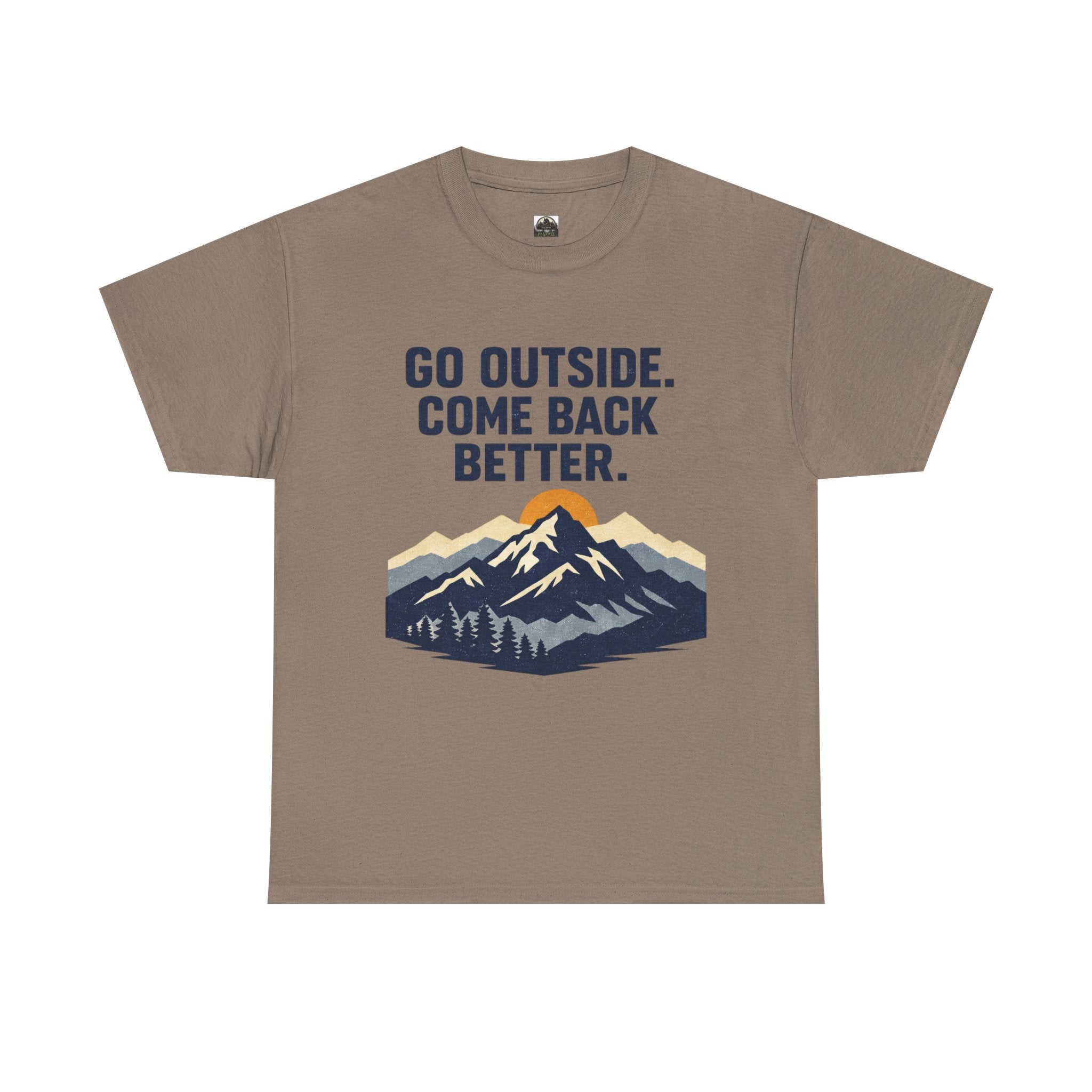 Go Outside Come Back Better T t-shirt with nature-inspired artwork - product view 4