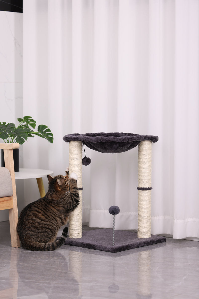 Integrated Cat Scratching Pillar Toy with Nest uncategorized / needs cleanup with nature-inspired artwork - product view 6
