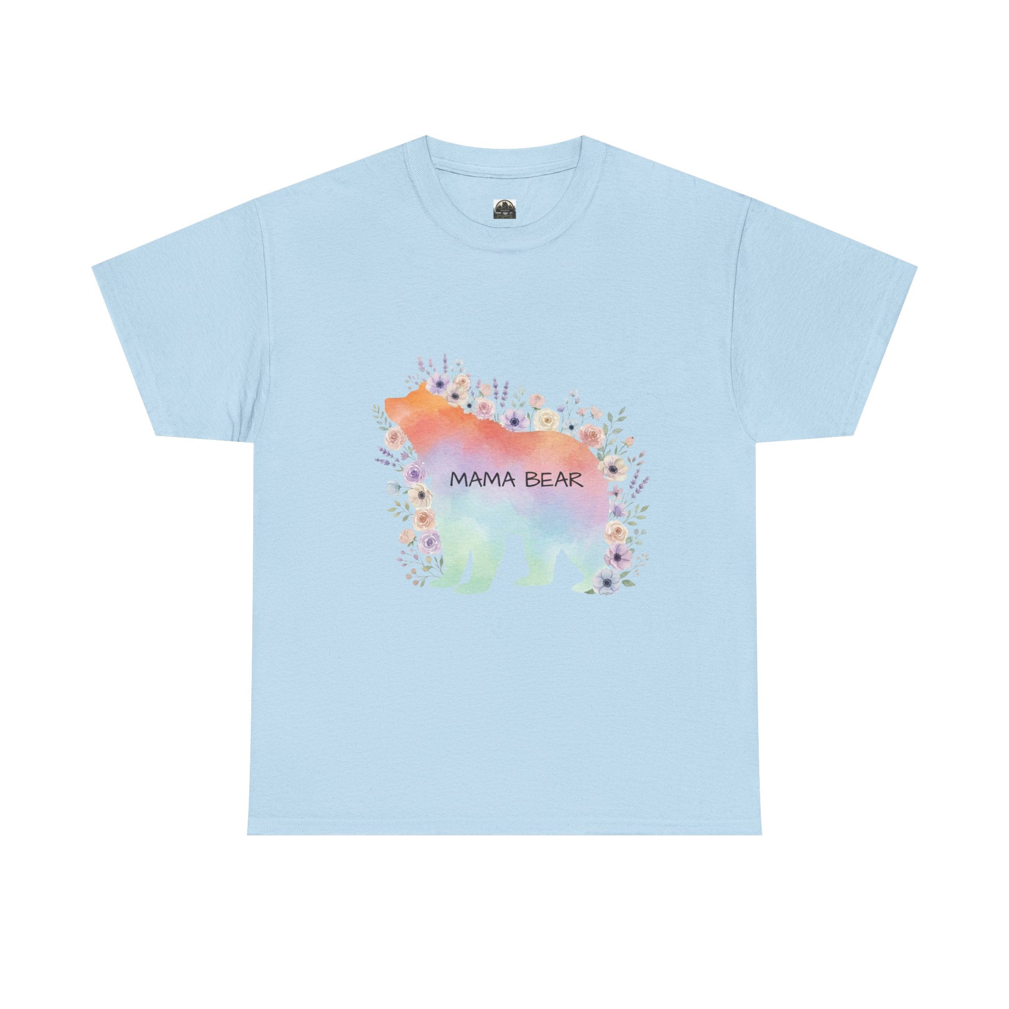 Mama Bear Pastel T t-shirt with nature-inspired artwork - product view 6