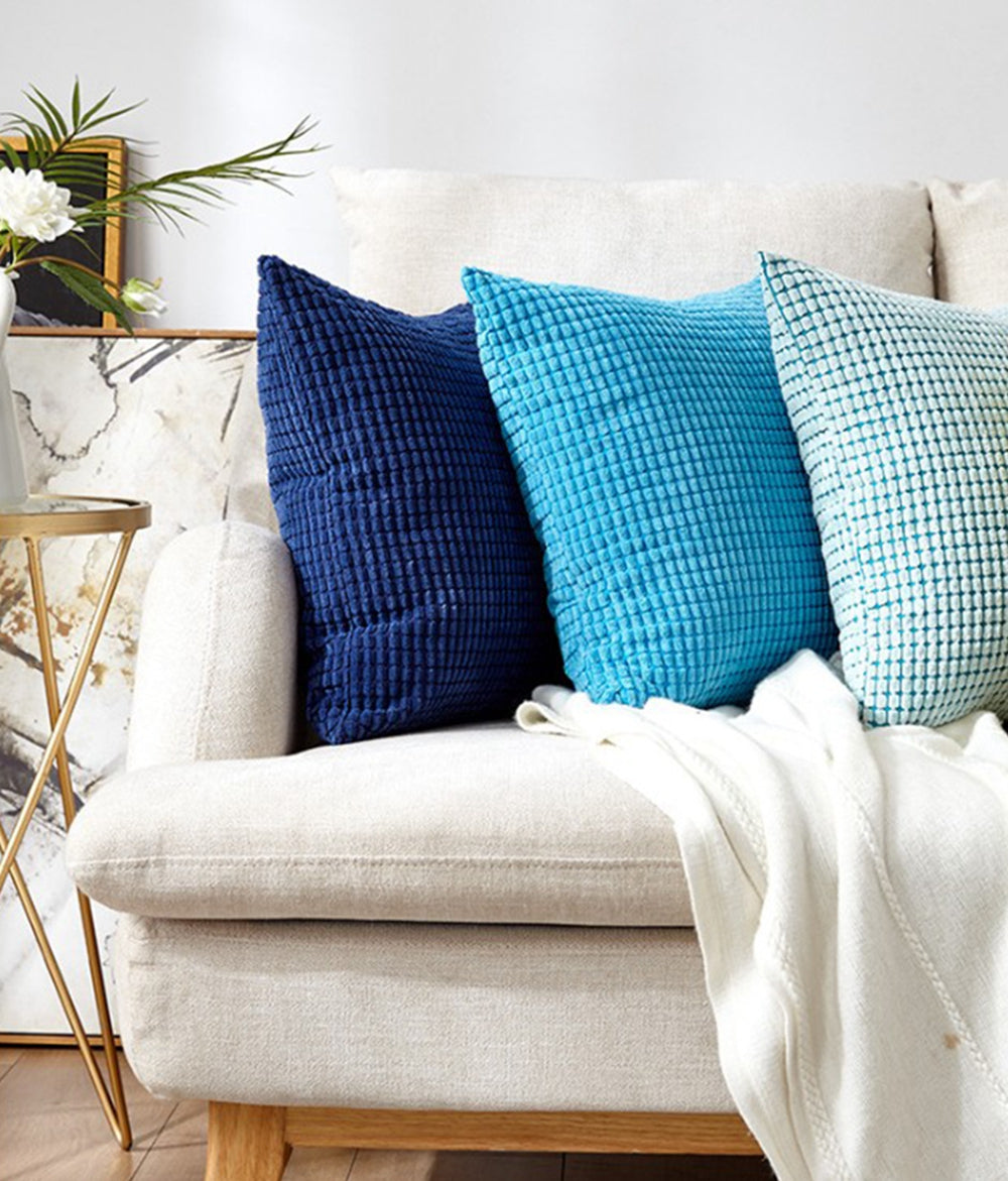 3-Piece Coordinated Pillow Bundle with Inserts – Square Throw Pillows pillow cover with nature-inspired artwork