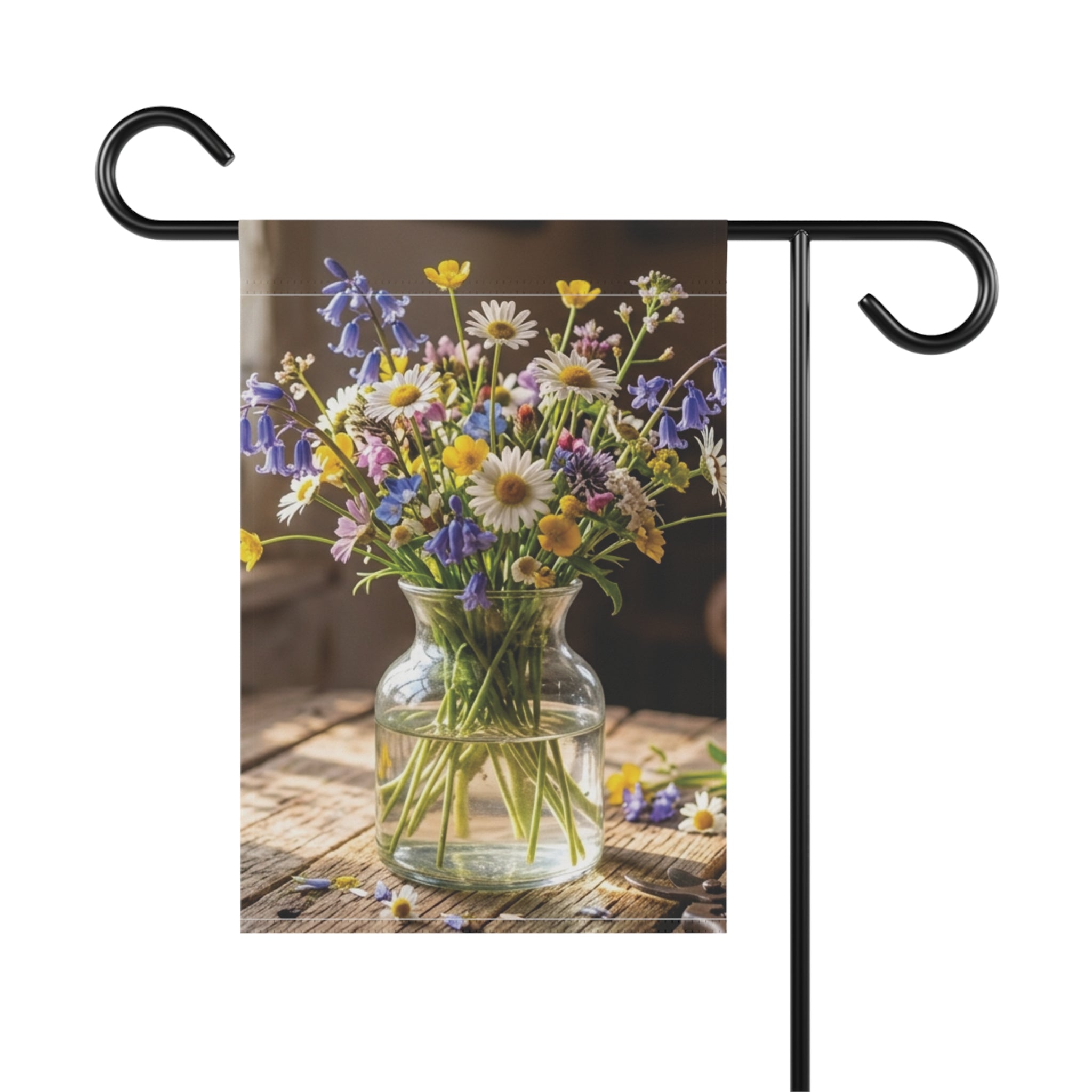 Fresh Cut Wildflowers Garden Flag 12x18 or House Banner 24.5x32