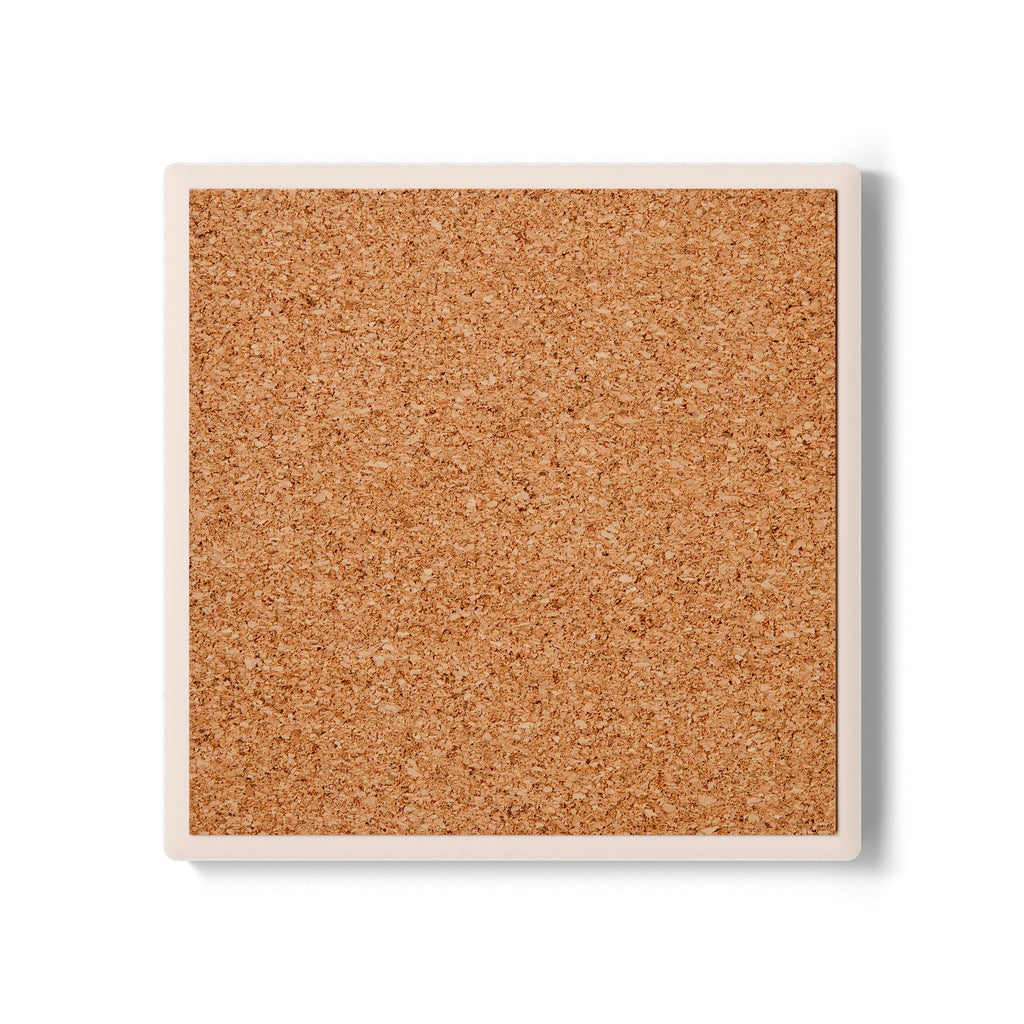 Sunset Mountain Valley Floral Scene coaster with nature-inspired artwork - product view 7