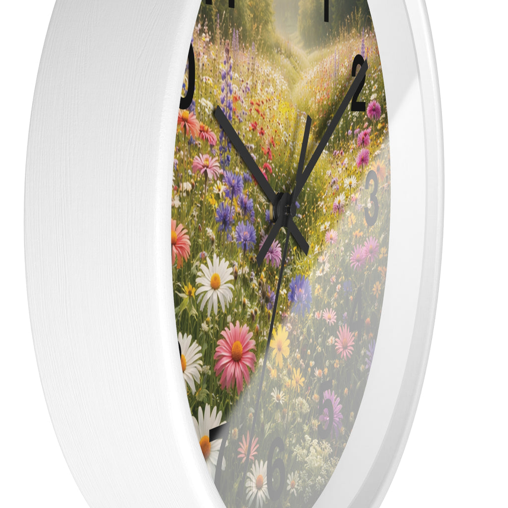 Mountain Meadow Wall wall clock with nature-inspired artwork - product view 11