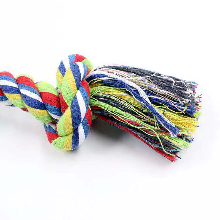 Double Knot Cotton Rope Knot Dog Toy uncategorized / needs cleanup with nature-inspired artwork - product view 4