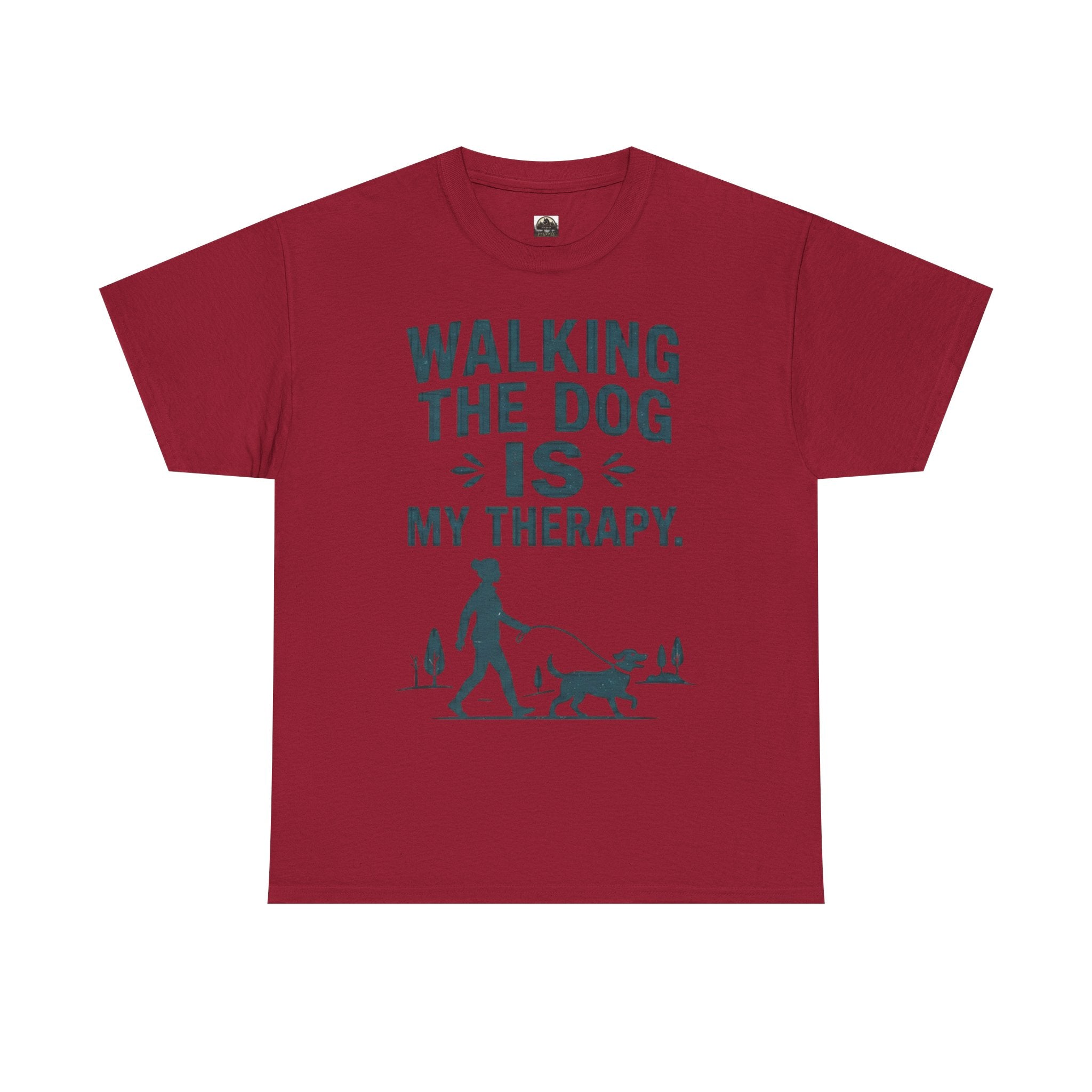Walking the Dog Is My Therapy T t-shirt with nature-inspired artwork - product view 12